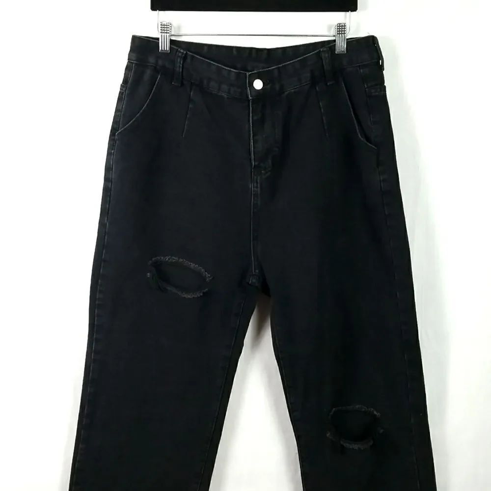 🖤5/$20🖤 SHEIN.. black wideleg, cropped jeans..